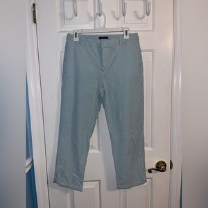 Crazy Horse blue and white pin stripe pants size 10